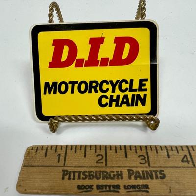 Vintage Automotive Equipment Sticker - D.I.D. Motorcycle Chains