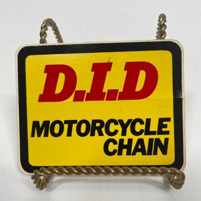 Vintage Automotive Equipment Sticker - D.I.D. Motorcycle Chains