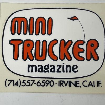 Vintage Automotive Equipment Sticker - Mini Trucker Magazine