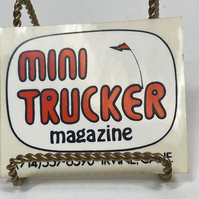 Vintage Automotive Equipment Sticker - Mini Trucker Magazine
