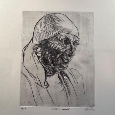 Peter Howson “Muslim Woman” Limited Edition Print (LR-RG)