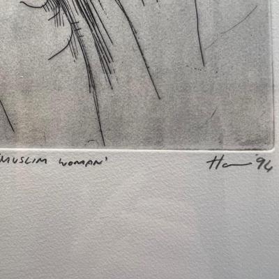 Peter Howson “Muslim Woman” Limited Edition Print (LR-RG)