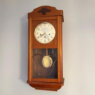 Vintage Westminster Chime German Wall Clock Made by Anker Clock Co.