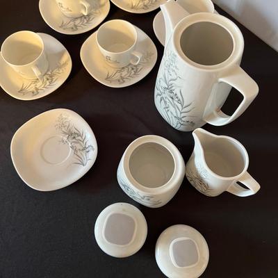 Vintage Winterling Schwarzenbach Bavaria Germany Porcelain Tea Set