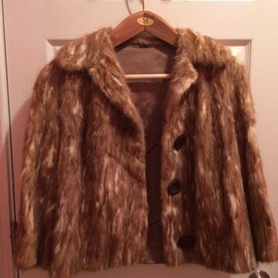 Vintage  Unique Mink Fur Coat