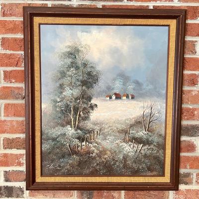 Original Professionally Framed Signed Oil Painting 24"x28"