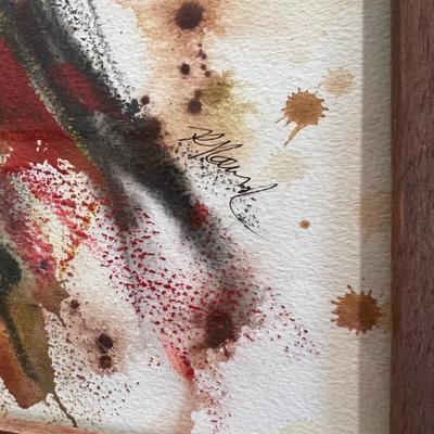 Signed Horse Watercolor - (LR-RG)