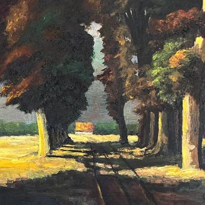 Original Framed Signed Oil on Canvas c. 26" x 30" Painting