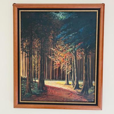 Original Professionally Framed Signed Oil on Canvas c. 23" x 27" Painting c. 1979