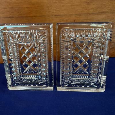 Vintage Waterford Crystal Bookends