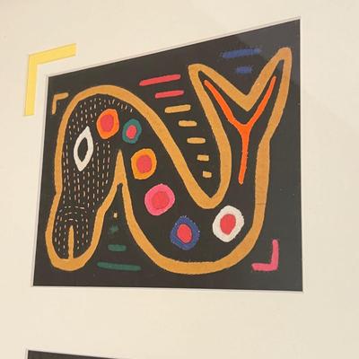 Vintage Professionally Framed Panamanian Textile Folk Art