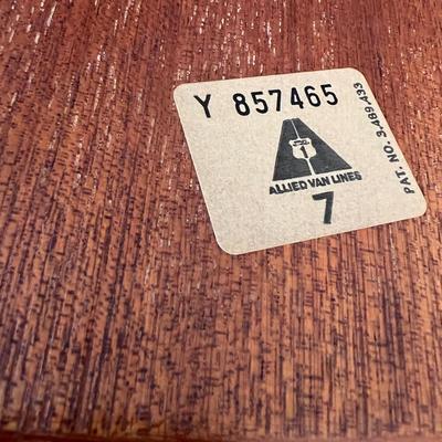 Pair MCM Teak End Tables w. Sliding Tray Tiers