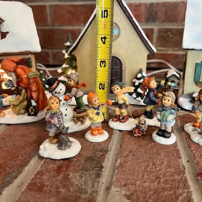 Big Lot of M.J. Hummel Goebel Holiday Houses, People, Figurines