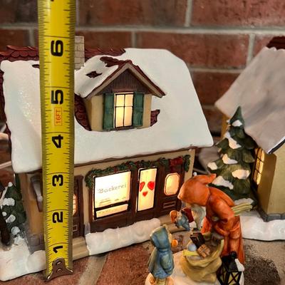 Big Lot of M.J. Hummel Goebel Holiday Houses, People, Figurines
