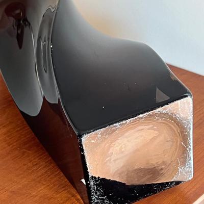 KROSNO Poland Art Glass Twisted Vase Swirled Design Heavy