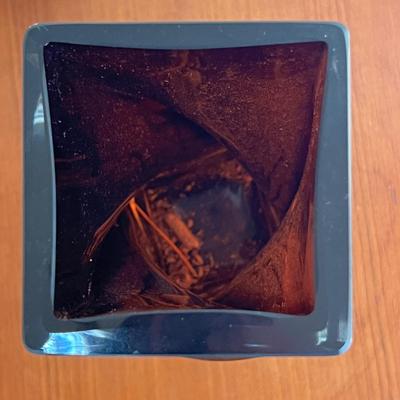 KROSNO Poland Art Glass Twisted Vase Swirled Design Heavy