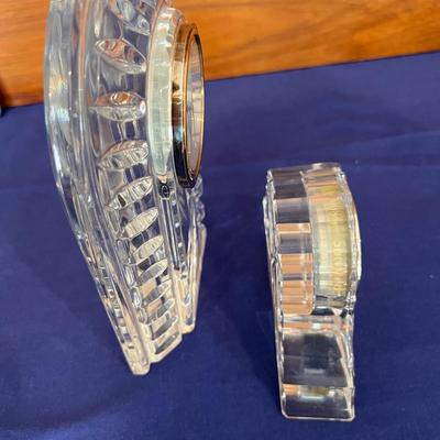 2 Waterford Crystal Table Clocks