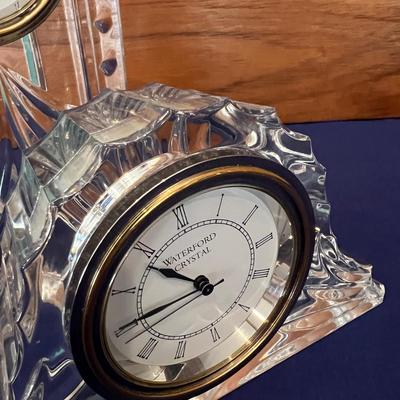 2 Waterford Crystal Table Clocks