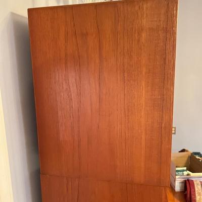 MCM Vintage Teak Credenza w. Elevated Hutch - 4 Pieces