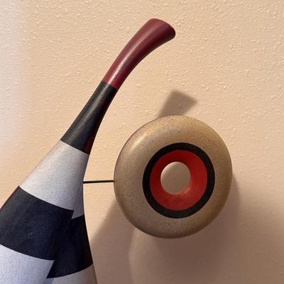 Black and White Striped Sculpture by Sean O’Meallie (DR-DZ)
