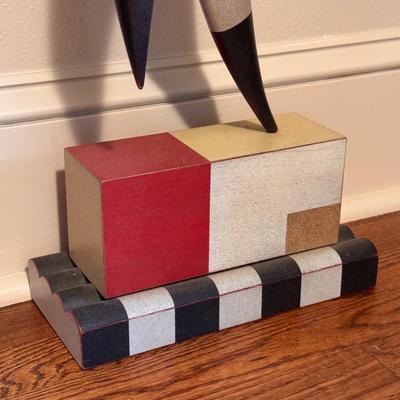 Black and White Striped Sculpture by Sean O’Meallie (DR-DZ)