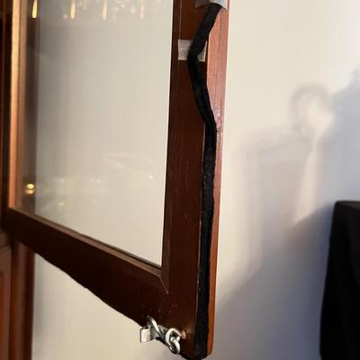 Solid Wood Curio Cabinet One Piece