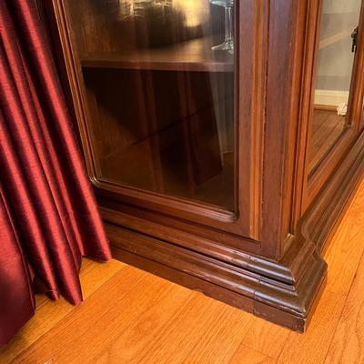 Solid Wood Curio Cabinet One Piece