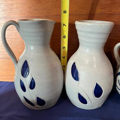 Vintage MCM Pottery, Olive Wood Decorative Lot - Williamsburg, German
