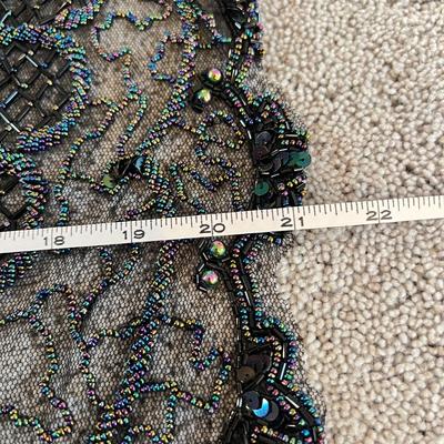 2 Vintage Beaded Sequin Shawl Wraps