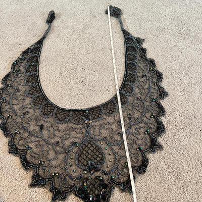 2 Vintage Beaded Sequin Shawl Wraps