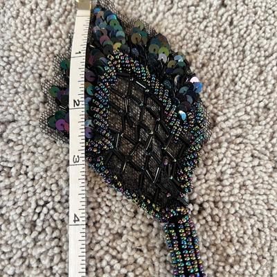 2 Vintage Beaded Sequin Shawl Wraps