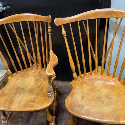 4 Ethan Allen Fiddle back chairs