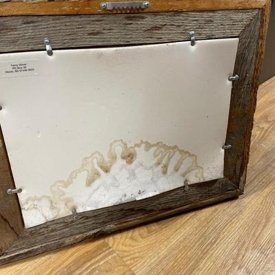 Duck framed art with 3 panel doors