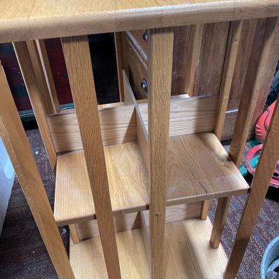 Rotating turn wood storage