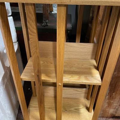 Rotating turn wood storage