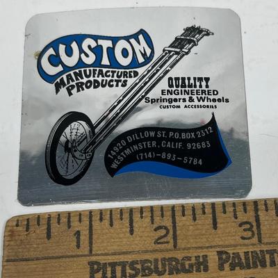 Vintage Automotive Equipment Sticker - Custom Manufactured Products