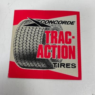 Vintage Automotive Equipment Sticker - Concorde Trac-Action Tires