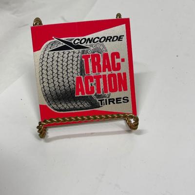 Vintage Automotive Equipment Sticker - Concorde Trac-Action Tires