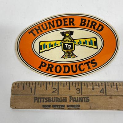 Vintage Automotive Equipment Sticker - TP Thunderbird Products