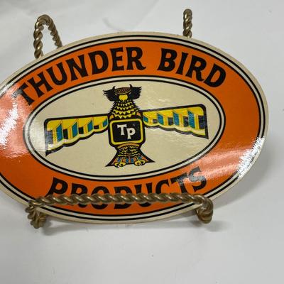 Vintage Automotive Equipment Sticker - TP Thunderbird Products