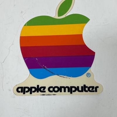 Vintage Apple Computer Stickers - Rainbow Colored