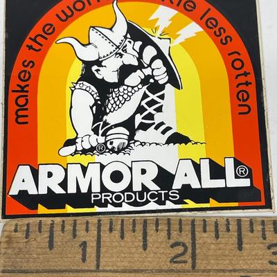 Vintage Automotive Equipment Sticker - Armor All Products