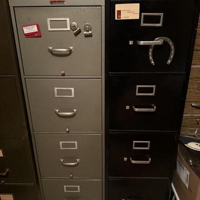 2 file cabinets