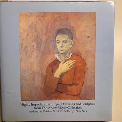 Andre Meyer Collection Highly Important Paintings, Drawings & Sculptures Sotheby’s Auction Catalog Oct. 22, 1980 Illustrated Hardback
