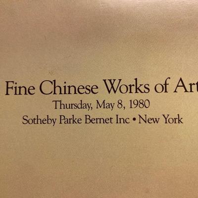 Fine Chinese Works Of Art Sotheby’s Auction Catalog May 8, 1980