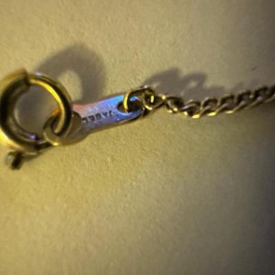 18kt Gold Heart pendant and 14kt chain