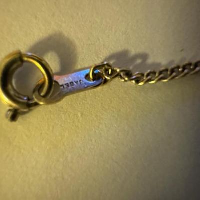 18kt Gold Heart pendant and 14kt chain
