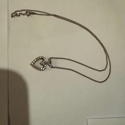 18kt Gold Heart pendant and 14kt chain
