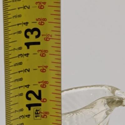 Hand Crafted In Romania Glass Pitcher