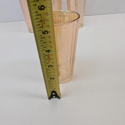 6 - Peach Luster Drinking Glasses